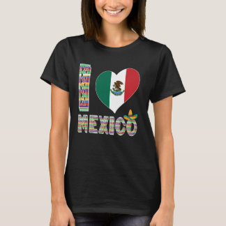 メキシコプライド誇りを持ったメキシコ国旗の声が大好き Tシャツ