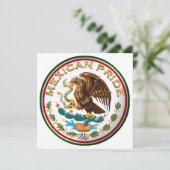 メキシコプライド（メキシコ国旗からイーグル） 招待状 (スタンド正面)