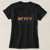 メキシコプライドTシャツ |レインボー国旗W. Tシャツ (デザイン正面)
