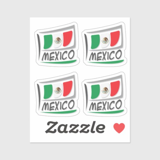 メキシコプライドX旗 シール (シート)