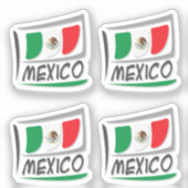 メキシコプライドX旗 シール (正面)