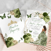 メキシコプリンセスバタフライセージ緑キンセアニラ 招待状