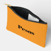 メキシコペソバッグ アクセサリーポーチ (見開き)