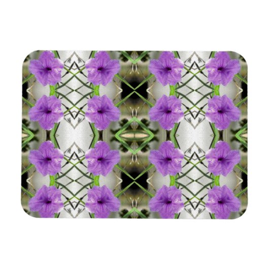 メキシコペチュニアおよびLatticework マグネット (横)