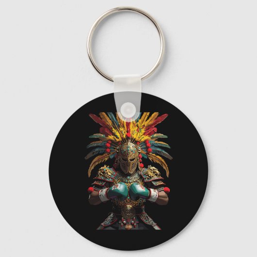 メキシコボクシングアステカ戦士パワー キーホルダー (正面)