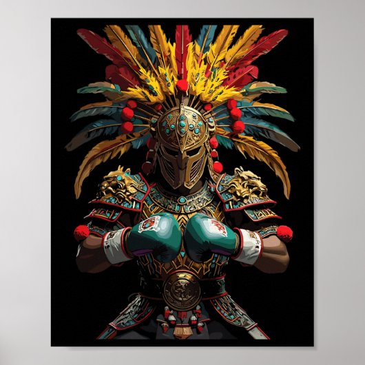 メキシコボクシングアステカ戦士パワー ポスター (正面)