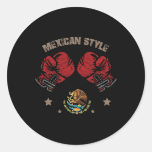 メキシコボクシングスタイルメキシコ州旗メキシコボクシングSty ラウンドシール