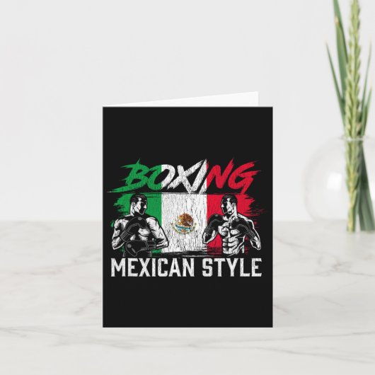 メキシコボクシングスポーツファイトコーチボクサー カード (正面)