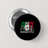 メキシコボクシングスポーツファイトコーチボクサー 缶バッジ (正面&裏面)
