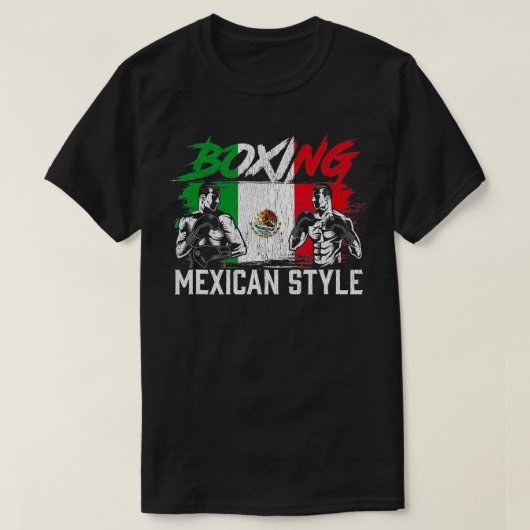 メキシコボクシングスポーツファイトコーチボクサー Tシャツ (デザイン正面)