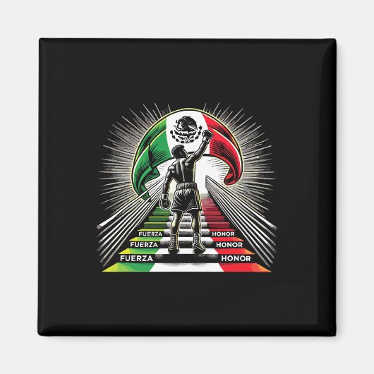 メキシコボクシングフェルザ名誉精神 マグネット (正面)