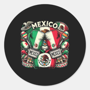 メキシコボクシングプライドグローブスポーツデザイン1 ラウンドシール