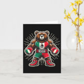 メキシコボクシングベア カード (黄色い花)