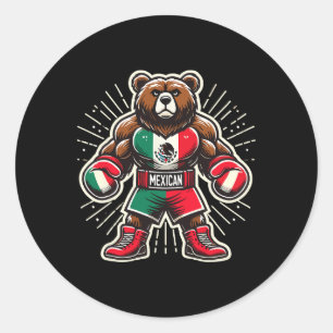 メキシコボクシングベア ラウンドシール