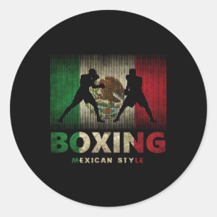 メキシコボクシングヴィンテージメキシコ国旗メキシコボクシング ラウンドシール