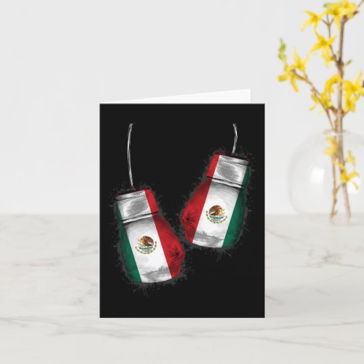 メキシコボクシング手袋メキシコプライドメキシコボクシング カード (黄色い花)