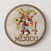 メキシコボタン 缶バッジ (正面)