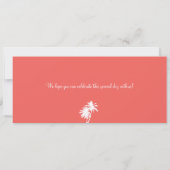 メキシコボーディングパス目的地の結婚式 招待状 (裏面)