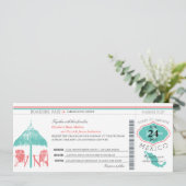 メキシコボーディングパス結婚ズ 招待状 (スタンド正面)