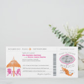 メキシコボーディングパス結婚式招待状 招待状 (スタンド正面)