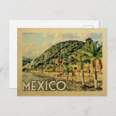 メキシコポストカードレイクシャパラヴィンテージトラベル ポストカード (正面/裏面)