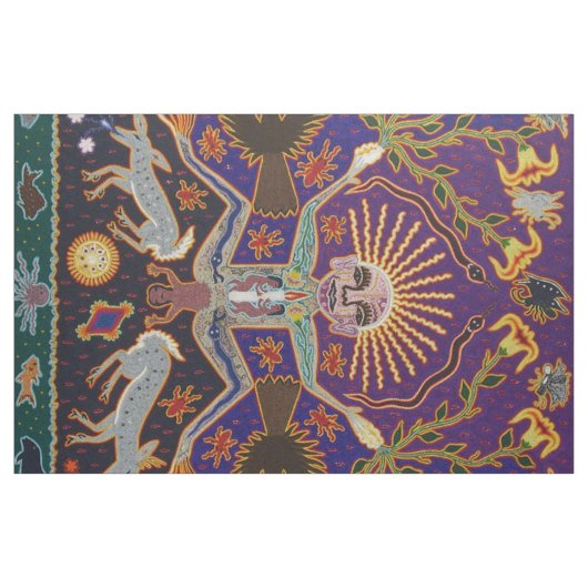 メキシコマヤのアステカな女神の民族の種族の芸術Boho ファブリック (ヤード)