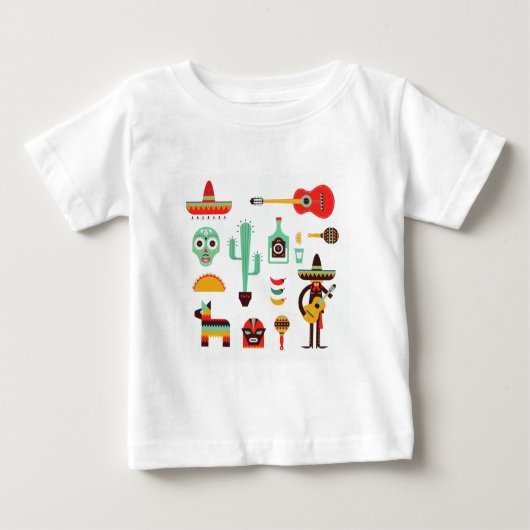 メキシコマリアッチ ベビーTシャツ (正面)