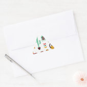 メキシコマリアッチ 三角形シール (封筒)