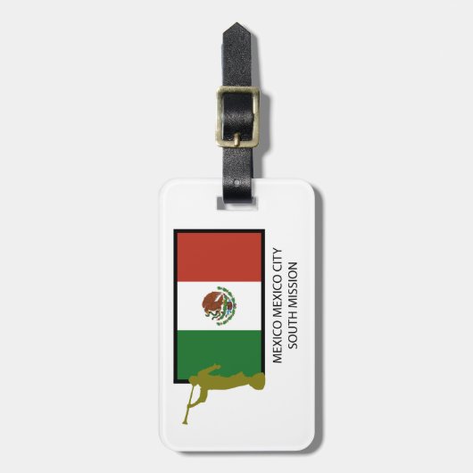 メキシコメキシコシティの南代表団CTR LDS ラゲッジタグ (正面縦)