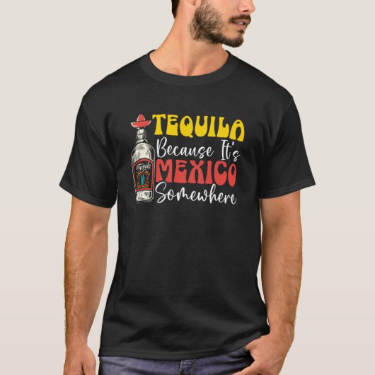 メキシコメキシコフェスティバルテキラドリンカーシンコデM Tシャツ (正面)