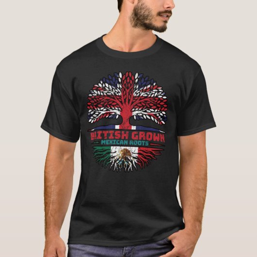 メキシコメキシコ統一されたイギリス王国ブリティッシュツリー Tシャツ (正面)