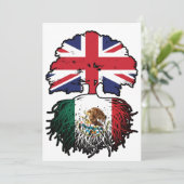 メキシコメキシコ英国ツリールーツ国旗 招待状 (スタンド正面)