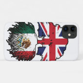 メキシコメキシコ英国ツリールーツ国旗 Case-Mate iPhoneケース (裏面(横))