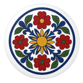 メキシコモダンンタラベラフォークアートセラミックノブ セラミックノブ