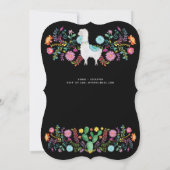 メキシコモダンンフィエスタラマフォーク花ANYイベント 招待状 (裏面)