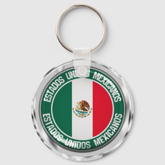 メキシコラウンドエンブレム キーホルダー (正面)