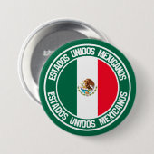 メキシコラウンドエンブレム 缶バッジ (正面&裏面)