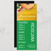 メキシコレストランのバーの食糧夕食メニュー メニュー (正面/裏面)