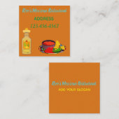 メキシコレストラン スクエア名刺 (正面/裏面)