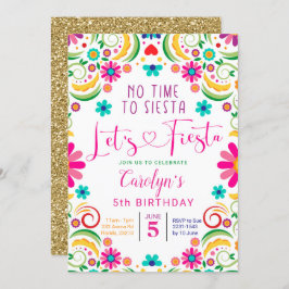 メキシコレッツフィエスタガール誕生日招待状 招待状