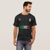 メキシコレトロサッカーサッカーメキシコ国旗 Tシャツ (正面フル)