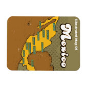 メキシコレトロマップ マグネット (横)