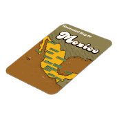 メキシコレトロマップ マグネット (左側)