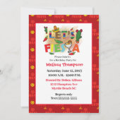 メキシコンフィエスタ誕生日招待状 招待状 (正面)