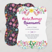 メキシコンフィエスタ イベント招待状 フォークアート 招待状 (正面/裏面)