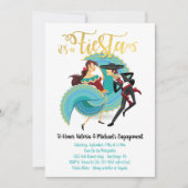 メキシコンフィエスタ スペインのダンサー 招待状 (正面)