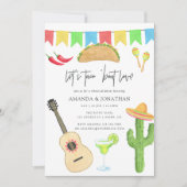 メキシコンフィエスタ タコ 'バウト ラブ リハーサル ディナー 招待状 (正面)