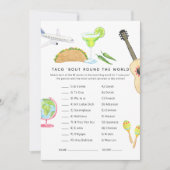 メキシコンフィエスタ タコ 'bout ラブシャワーゲーム 招待状 (正面)