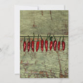 メキシコヴィンテージの素朴なコショウの結婚式招待状 招待状 (裏面)