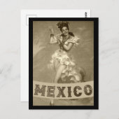 メキシコヴィンテージアート – 旅行 – ポストカード (正面/裏面)